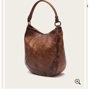 Frye Distressed Brown Leather Hobo Bag